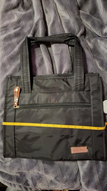 Samantha Brown Black Nylon Tote Bag