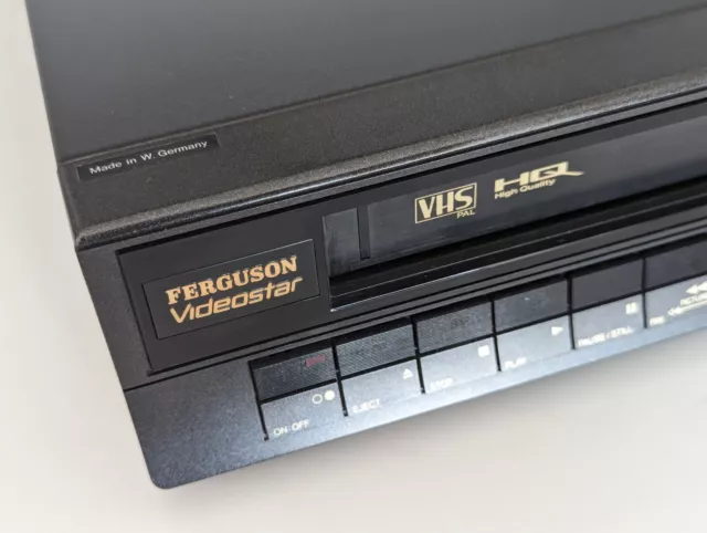 Ferguson Videostar FV 21R Vintage VHS Player/Recorder Made In West Germany Vgc 2