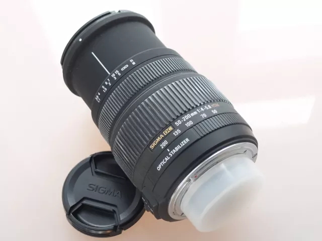 Sigma 50-200 mm F/4.0-5.6 OS HSM DC Objektiv f. Nikon , vom Händler ...#