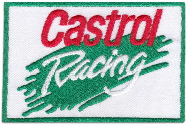 Castrol Racing Motor-Sport Motorrad Rennsport Aufnäher Aufbügler Patch Bügelbild