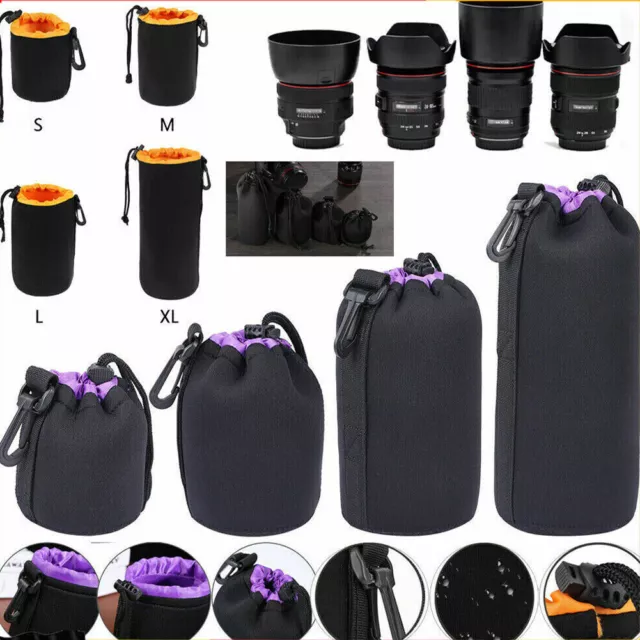Neoprene DSLR Objektivköcher Schutzhülle Kamera Gepolsterte Objektiv Tasche Lens