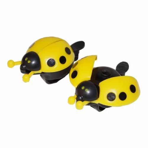 Cute plastic Bell of bicycles Ladybug bikes Bell - Yellow. C4S64731