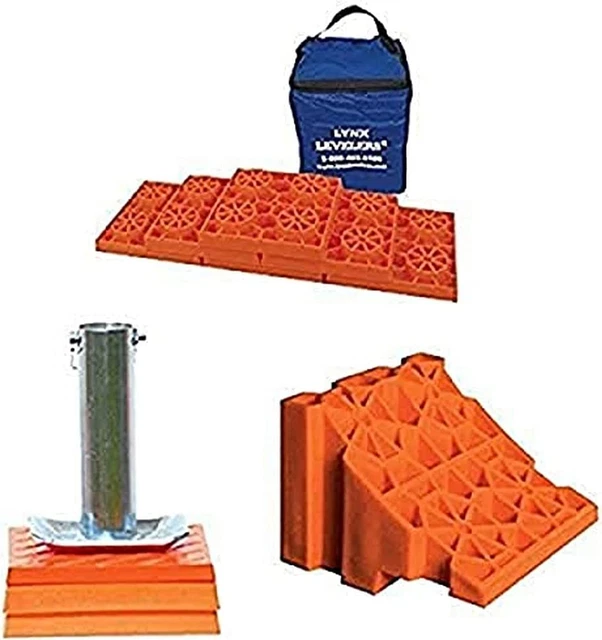 Lynx Levelers, Cap and Wheel Chock Bundle