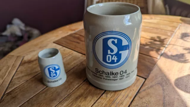 FC Schalke 04 Steinkrug und Pinnchen