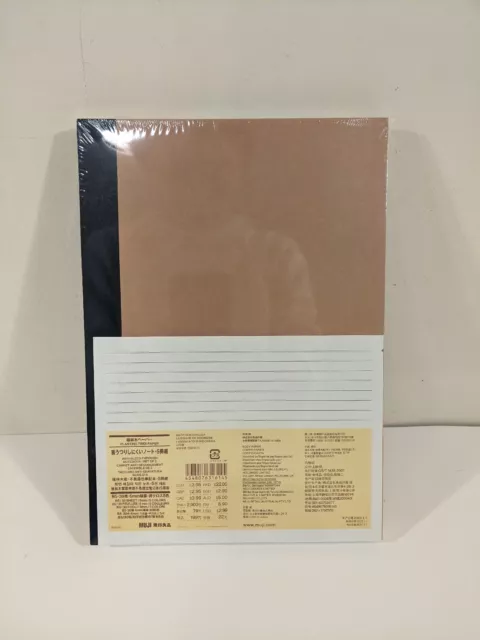 New Sealed MUJI Notebooks Lot of 5 SET B5 30 sheets 6mm Lined Colored Spine