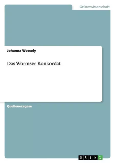 Das Wormser Konkordat | Buch | 9783656643654