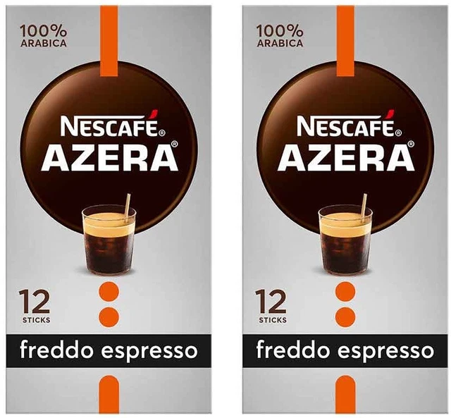 NESCAFE ESPRESSO AZERA FREDDO INSTANT GREEK COFFEE 100 ARABICA BOX