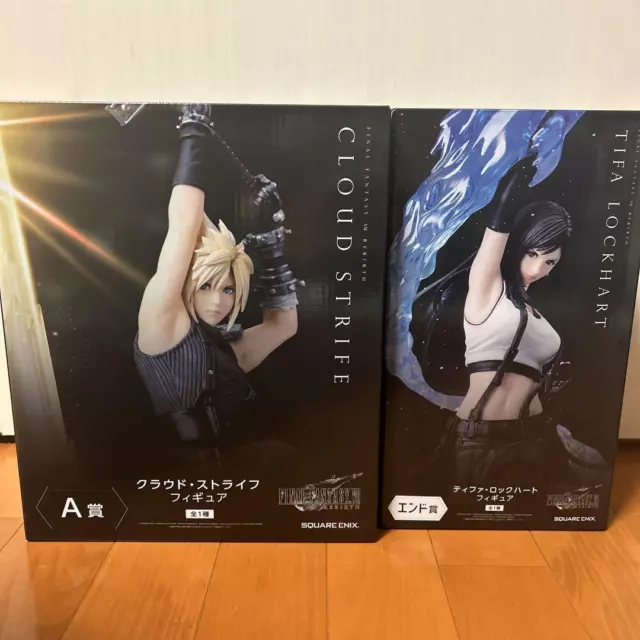 Final Fantasy VII FF 7 Rebirth Tifa Cloud A End Prize Set Ichiban Kuji Figure