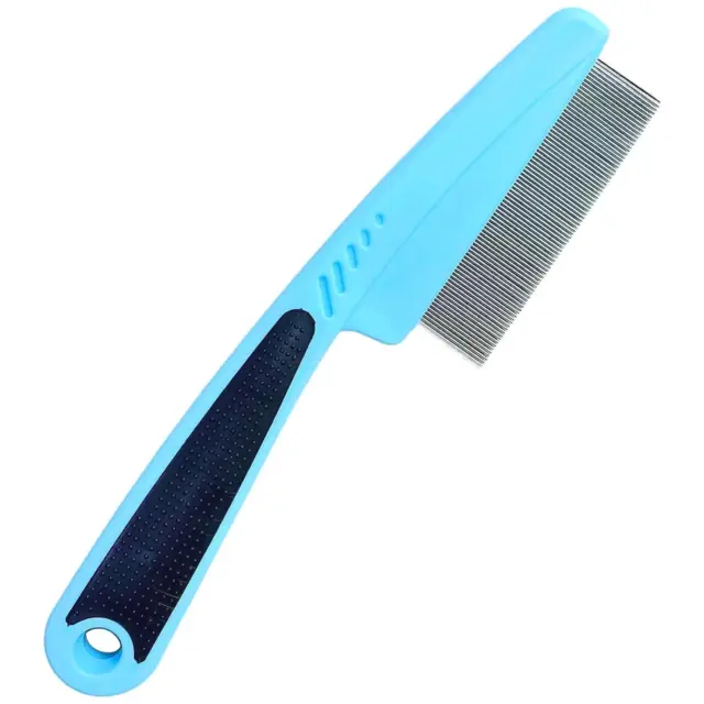 Rubber Handle Flea and Tick Comb for Dogs & Cats