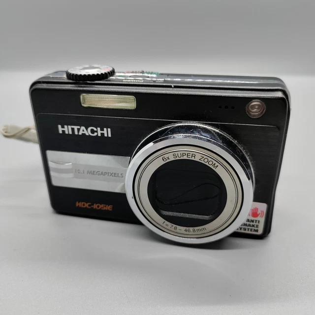 Hitachi HDC-1051E 10,1 megapixel fotocamera digitale compatta testata nera 2