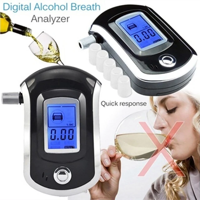 AT6000 Probador de alcohol portátil LCD Probador de alcohol Probador de alcohol de respiración digital