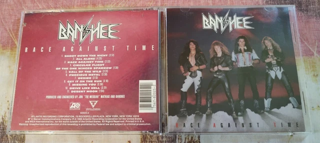 BANSHEE ‎– RACE Against Time - 1989 Titanium - FIRST PRESS - KC