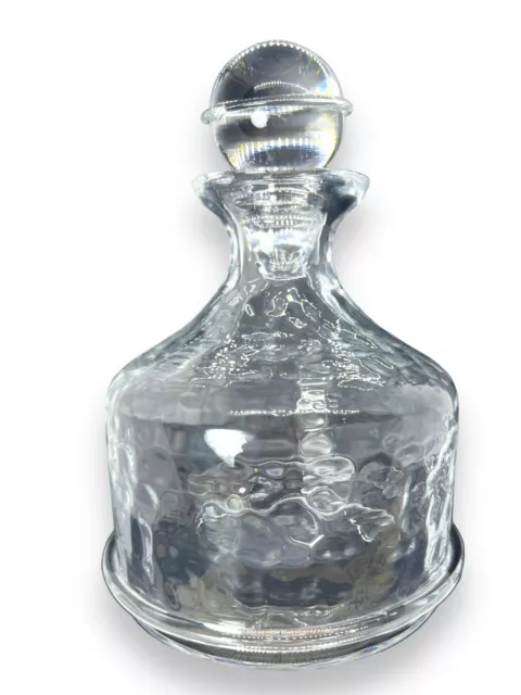 Decantador de Whisky Juliska Carine nuevo sin Caja transparente con textura martillada