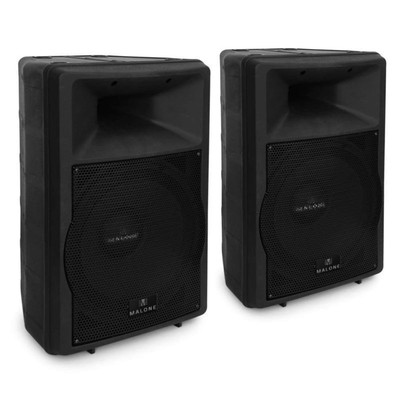 COPPIA ATTIVO DJ Discoteca monitor altoparlanti Scatole PA Impianto Soundsystem 2x 750w RMS 