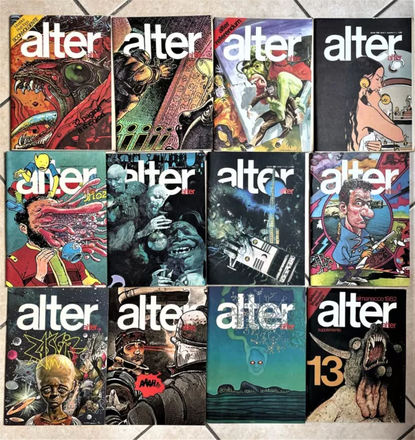 Alter Alter rivista  annata completa  1980 Toppi Pratt Moebius ottimo++