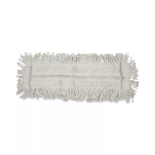 Boardwalk Disposable Dust Mop Head, Cotton/Synthetic, 24w x 5d, White