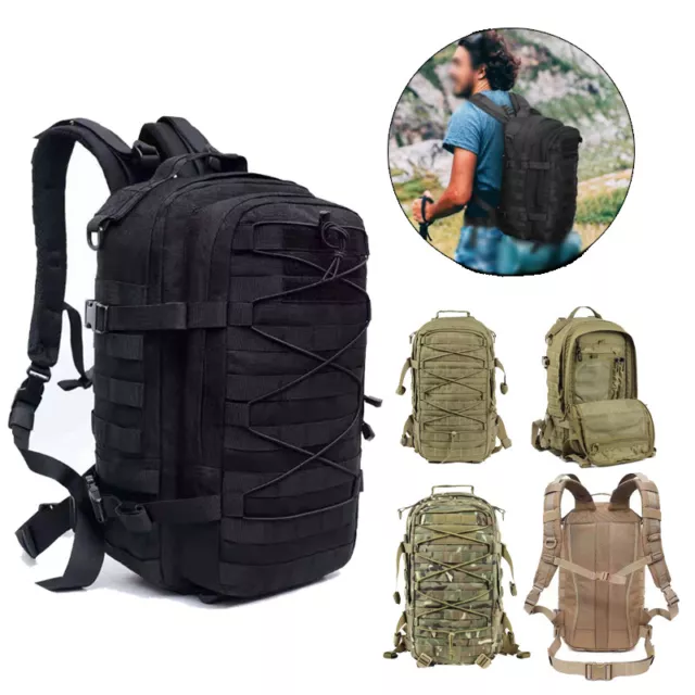 25L Tactical Molle Shoulder Backpack Outdoor  Camping Travel Hiking Bag Rucksack