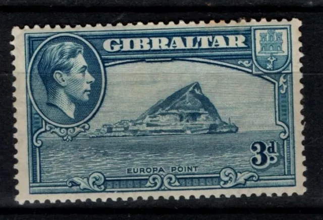 Gibraltar 1938 1951 King George VI 3d perf 13½ SG125 Mint MH see note