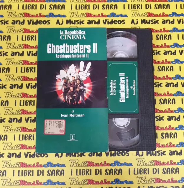 VHS film GHOSTBUSTERS acchiappafantasmi II Ivan Reitman LA REPUBBLICA (F181)