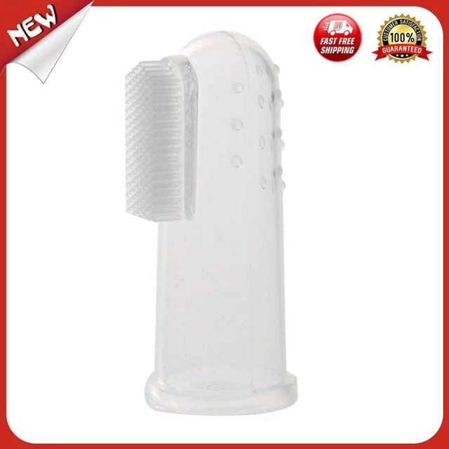 es Pet Dog Cat Silicone Finger Toothbrush Oral Dental Cleaning Teeth Care