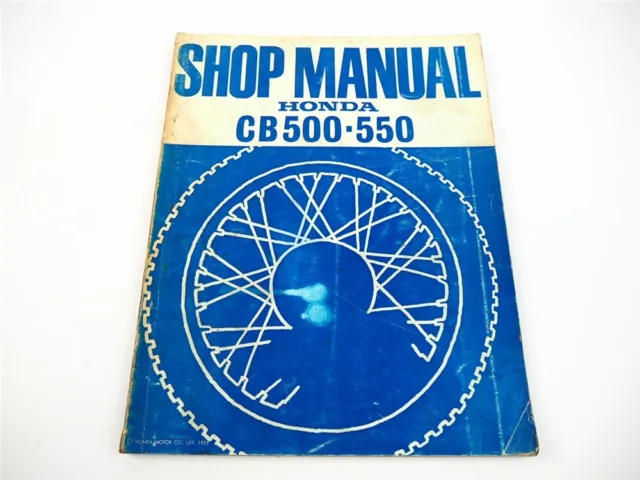 Honda CB500 CB550 Shop Manual Werkstatthandbuch