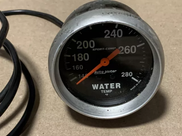 Auto Meter Sport-Comp Electric Water Coolant Temp Gauge 100-250F 2-5/8"