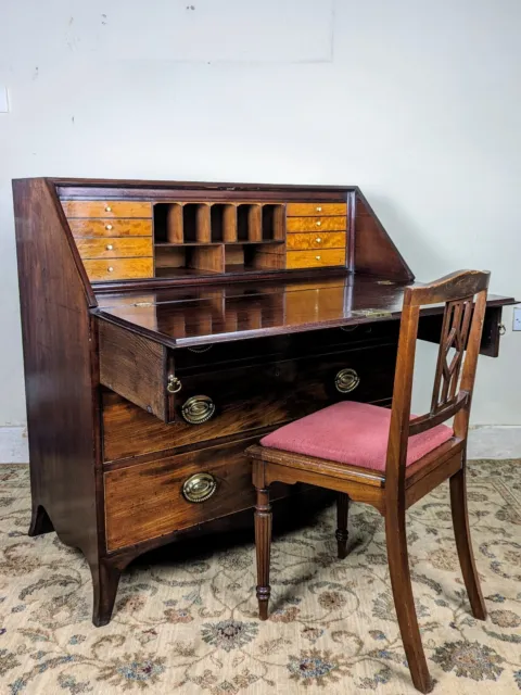 Antique Mahogany George III Bureau