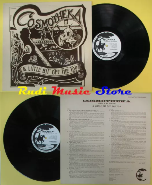LP 12"" COSMOTHEKA A little bit off the top 1974 england SHY 7002 cd mc dvd
