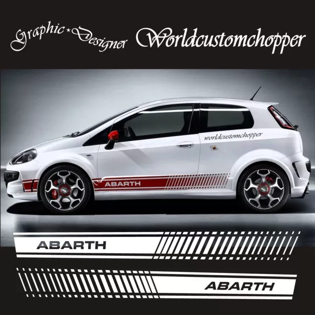 Stickers Stickers Fiat Grande Punto Side bands Auto Tuning Sport