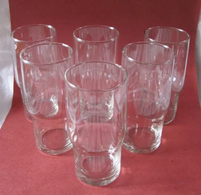 6x DDR Superfest Gläser 0,25l Mitropa HO Gaststätte Ceverit Glas Kantine