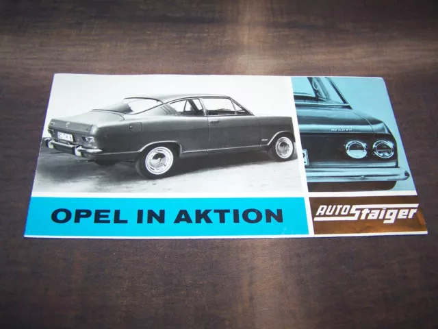 TOPRARITÄT Herrlicher Prospekt Opel Programm von 1965 !!!