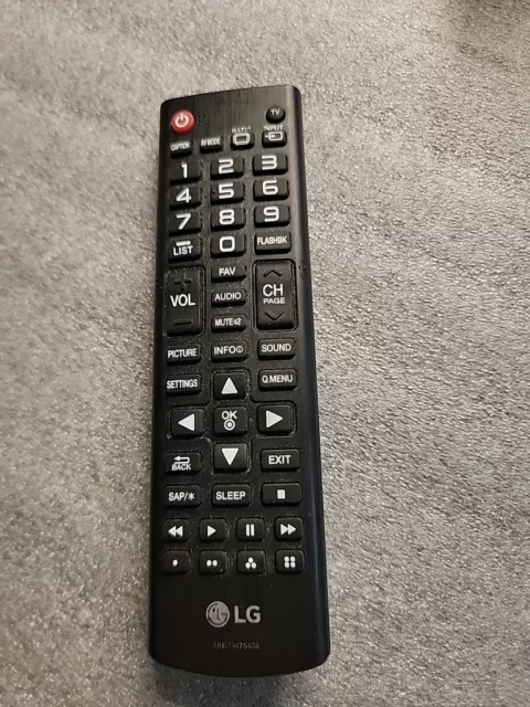 Genuine LG LCD LED Smart TV Remote Control AKB74475433 Tested and Works