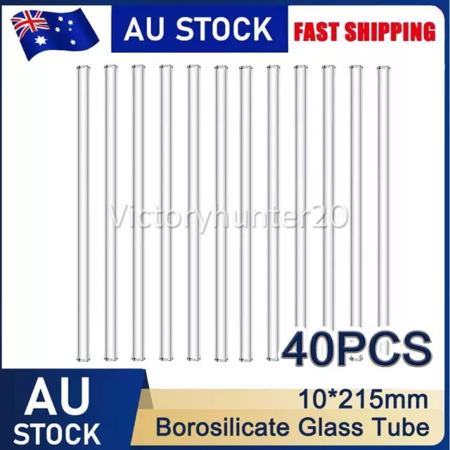 40Pc Glass Tubing - Cheapest Glass Tubes AUS - Pyrex Borosilicate Glass Blowing