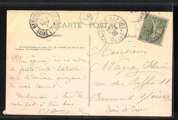 CPA Maisons-Alfort, Route de Creteil 1905 2