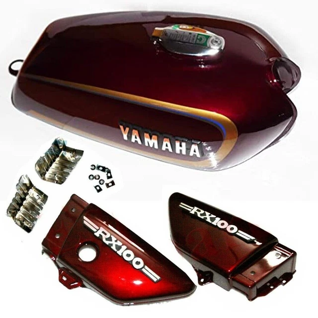 FUEL PETROL GAS Tank & Cap With Side Panel Fit For Yamaha RX100 RX125