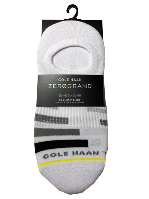 COLE HAAN® Women 's ZERØGRAND®  No-Show Socks "COOLMAX® BLEND"  Shoe Size 6-9.5