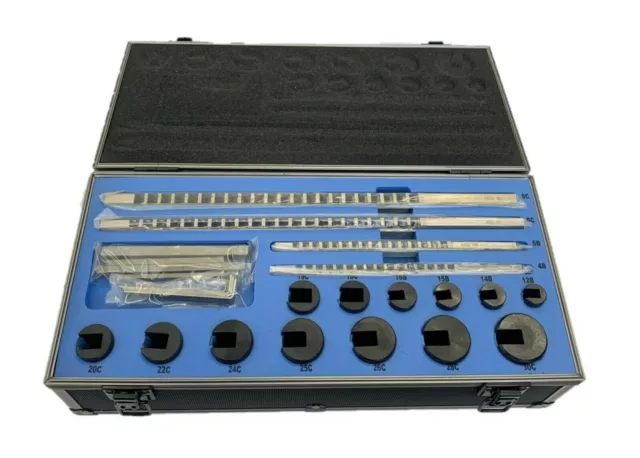 Metric Keyway Broach Set 4,5,6,8Mm 13 Bushes 12-30Mm With Shims From Rdgtools