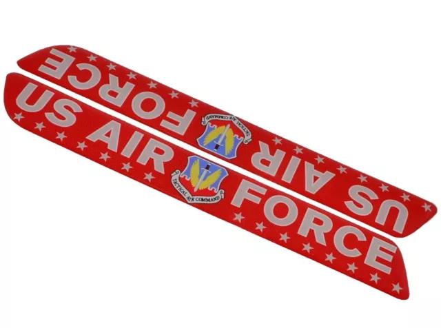 Red USAF Tactical Command Air Force Decal Set - Car Truck Window Bumper Sticker