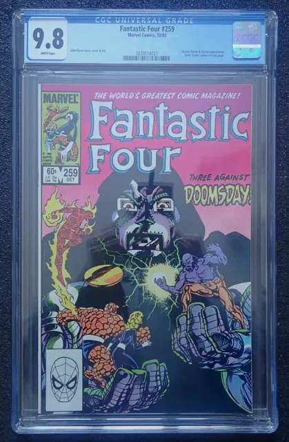 Fantastic Four #259 👓 CGC 9.8 WHT 👓 Doctor Doom, Silver Surfer, Terrax 1983