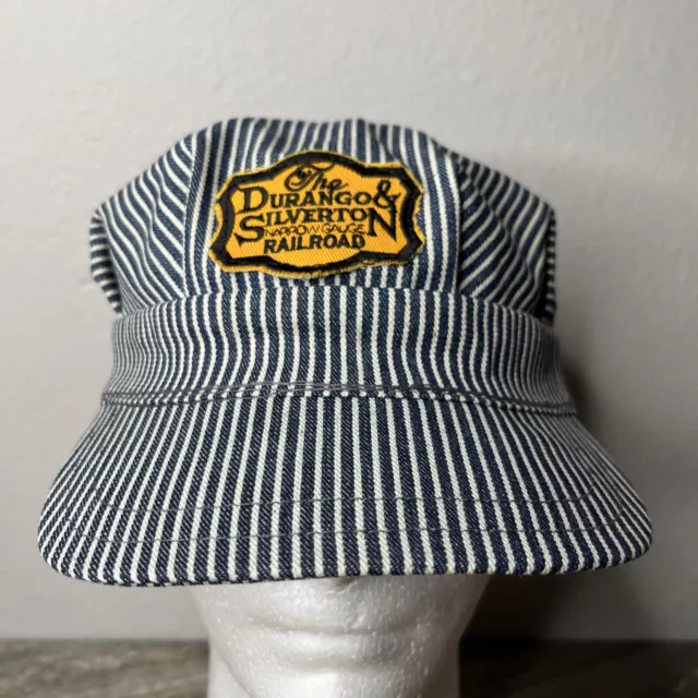 VINTAGE THE DURANGO Silverton Narrow Gauge Railroad Conductor Cap Hat ...