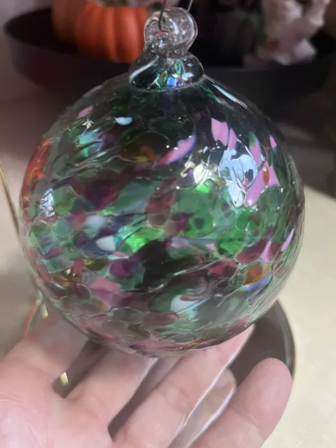 Kitras Art Glass Hand Blown Ornament Tree Of Enchantment Friendship