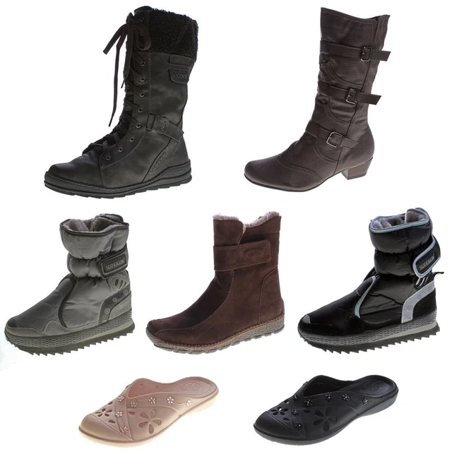 Bottines Femme Bottes Fourrées Mules Moitié Chaussures sans Doublure 36-42