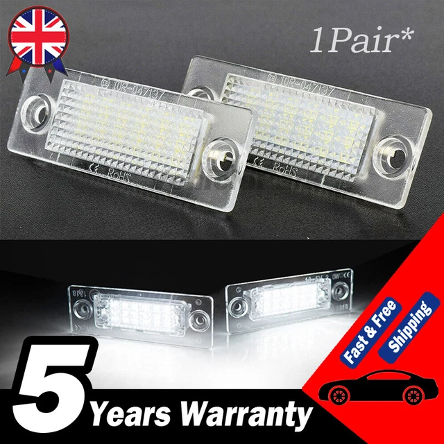 2PC LED LICENCE Number Plate Lights For VW Transporter T5 Caddy