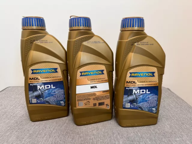 3x RAVENOL RAV MDL MULTI-DISK LOC 1L Manual transmission oil OE RE XX7661 10951D