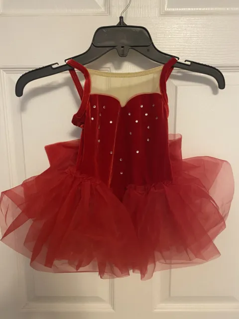 weissman design for dance costume xsc red outfit k90