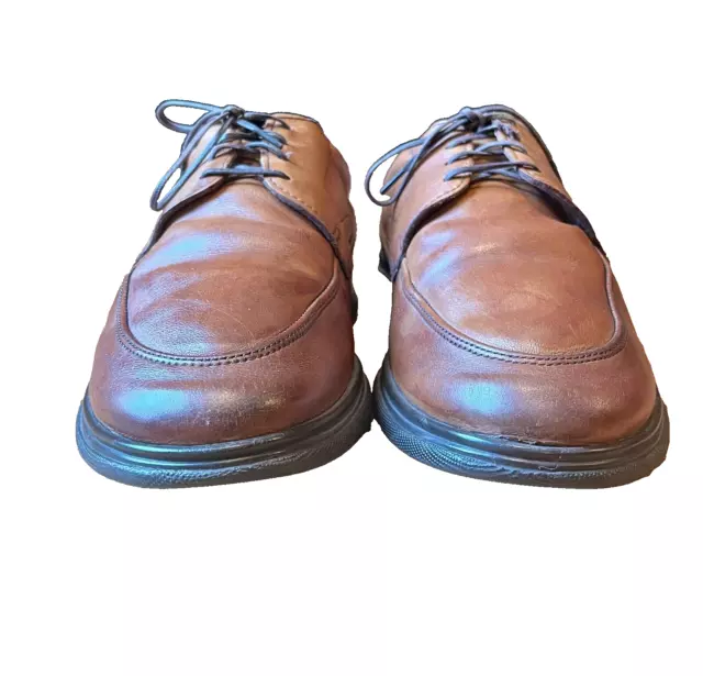 Allen Edmonds Passenger Mens Size US 10D Oxfords Shoes Brown Leather Lace Up USA