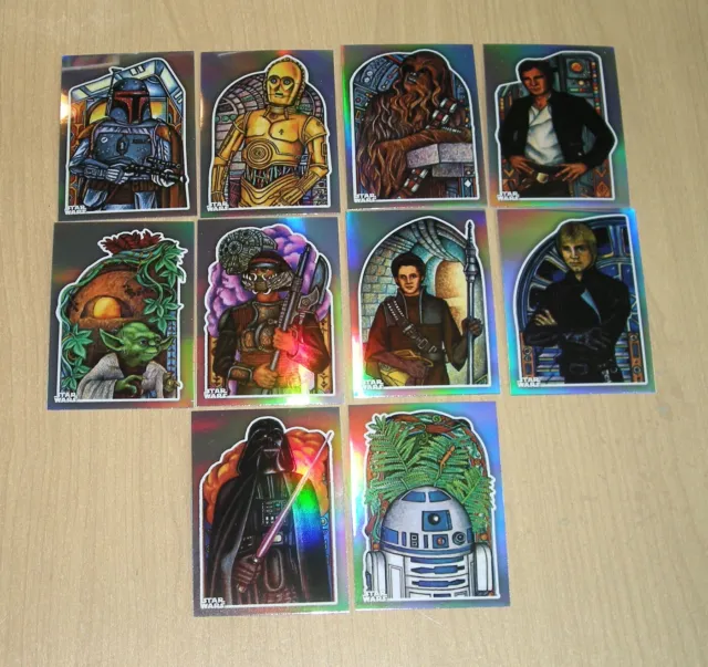 2023 Topps Star Wars Chrome 10-card insert set ROTJ 40th 40 Return of the Jedi