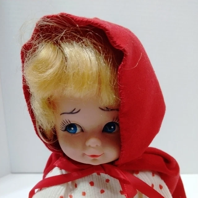 Vintage Little Red Riding Hood 9" Doll  No Box 2