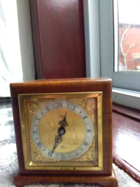 Vintage Elliott  Sorley Glasgow  Art  Decor 8 Day Carriage / Desk Clock Original