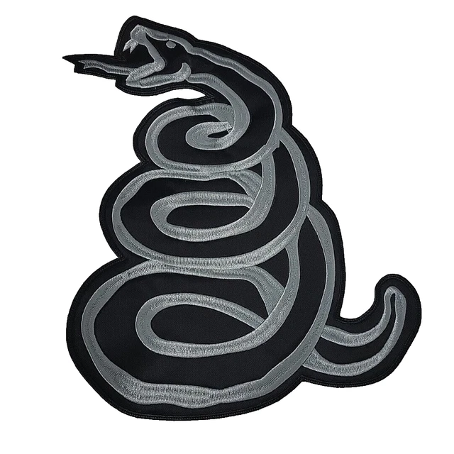 Écusson Metallica Black Album - Patch Brodé Licence Officielle - Pour Vestes, Sacs, Customisation
